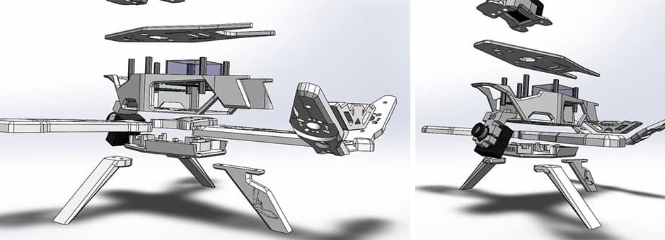 Horus D Printable Drone Fathom CAD X