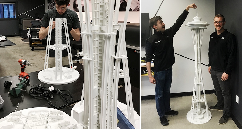 Seattle Space Needle D Printed Height